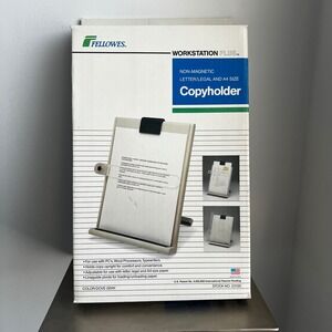 Fellowes Workstation Plus Copyholder Dove Gray 23100 Letter Legal A4 Adjustable
